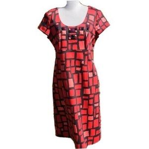 Boden Geometric Embellished Sheath Dress